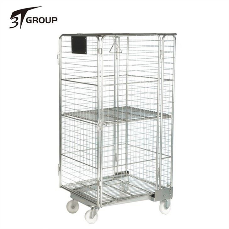 2 Sided Roll Container with metal plate base price