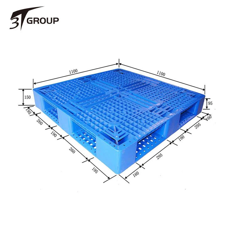 Palette en plastique renforcée d'acier
