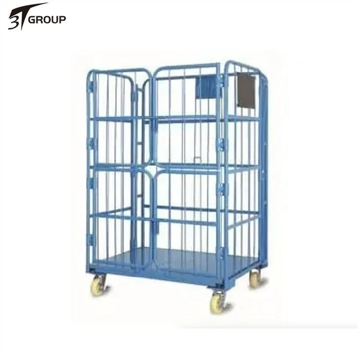 Collapsible 4 sided roll container with 4 doors price