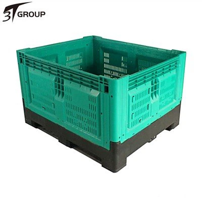 Récipient de palette en plastique pliable pour légumes