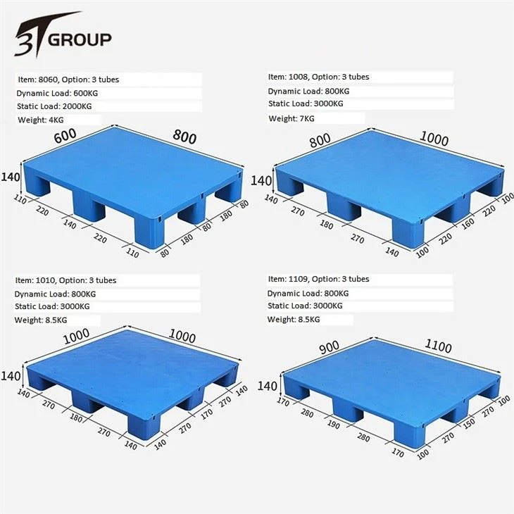 Three Skids Racking Plastic Pallet manufactory