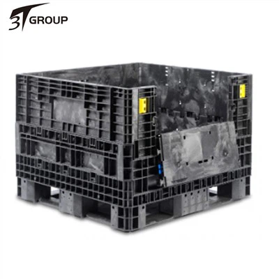 Boîte-palette en plastique perforée pliable